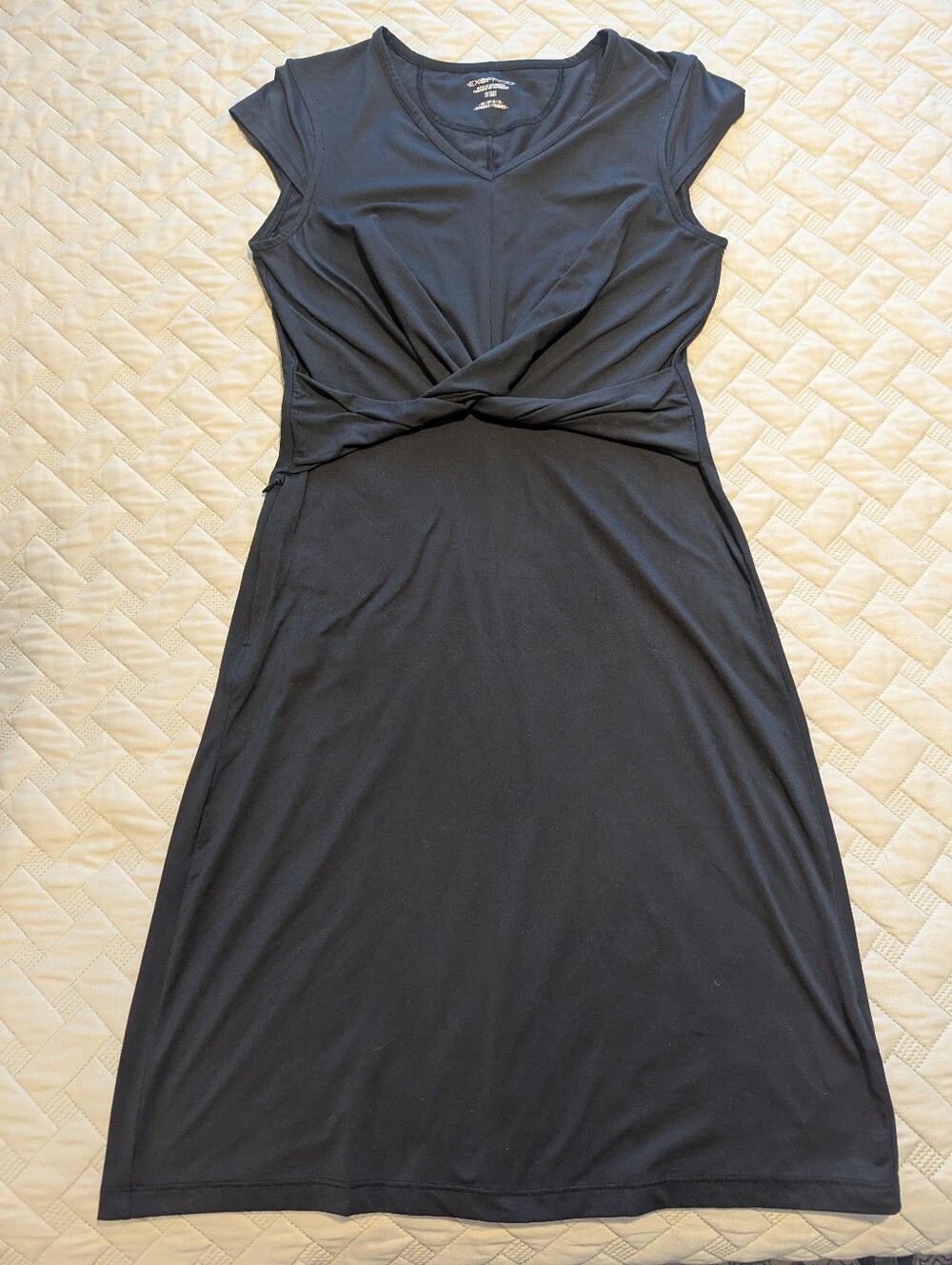 Women's Exofficio Wanderlux Twist Dress Sz.XS (0/2) Black